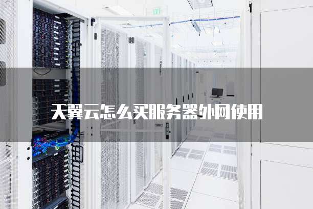 天翼云怎么买服务器外网使用