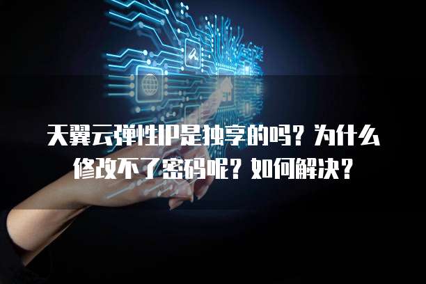 天翼云弹性IP是独享的吗？为什么修改不了密码呢？如何解决？