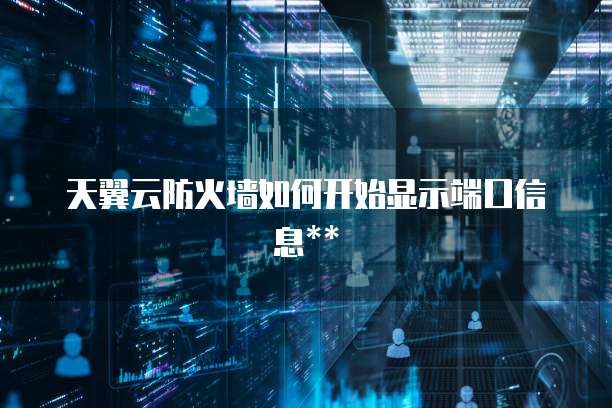 天翼云防火墙如何开始显示端口信息**