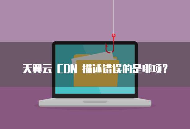 天翼云 CDN 描述错误的是哪项？