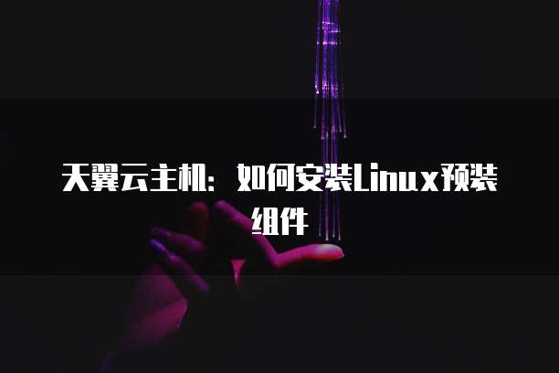 天翼云主机:如何安装Linux预装组件