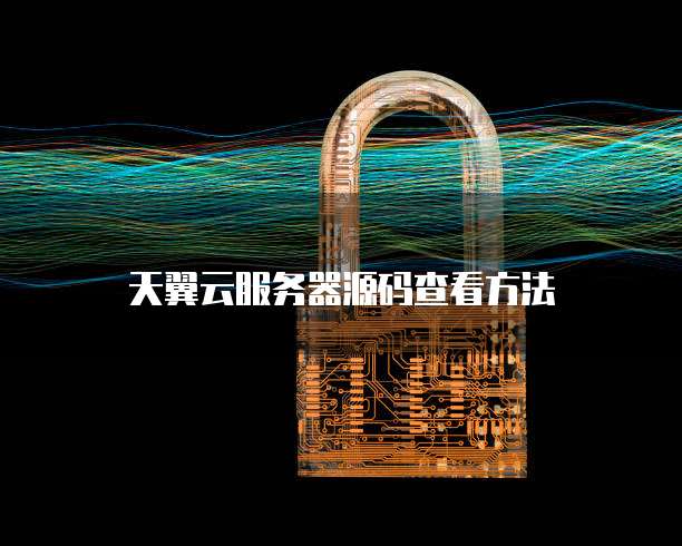 天翼云服务器源码查看方法