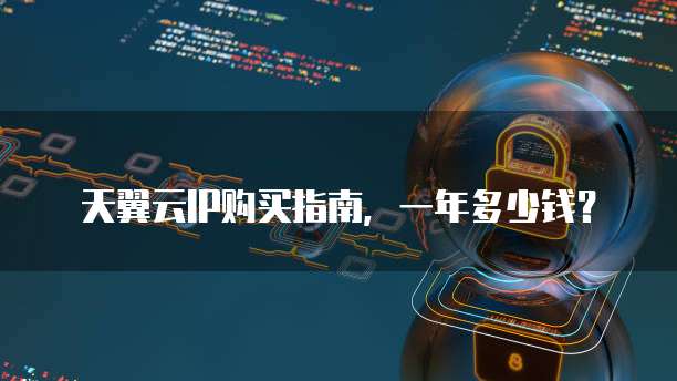 天翼云IP购买指南,一年多少钱?