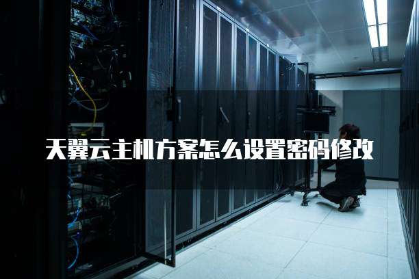 天翼云主机方案怎么设置密码修改