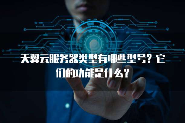 天翼云服务器类型有哪些型号?它们的功能是什么?