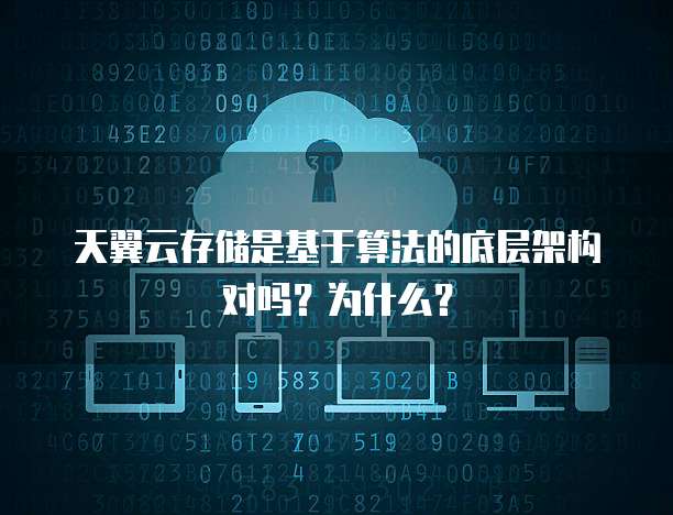 天翼云存储是基于算法的底层架构对吗?为什么?