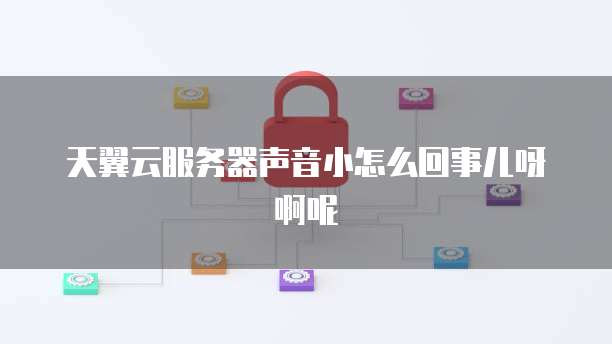 天翼云服务器声音小怎么回事儿呀啊呢