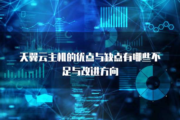 天翼云主机的优点与缺点有哪些不足与改进方向