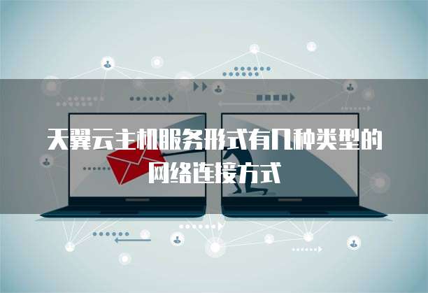 天翼云主机服务形式有几种类型的网络连接方式