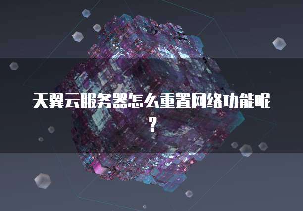天翼云服务器怎么重置网络功能呢?