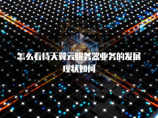 怎么看待天翼云服务器业务的发展现状如何