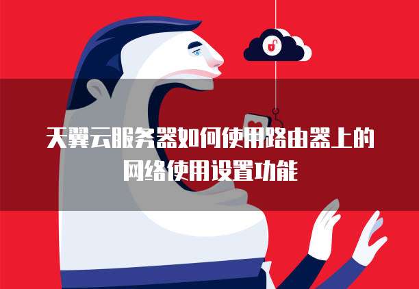 天翼云服务器如何使用路由器上的网络使用设置功能