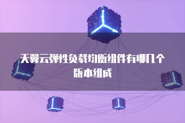 天翼云弹性负载均衡组件有哪几个版本组成