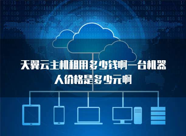 天翼云主机租用多少钱啊一台机器人价格是多少元啊