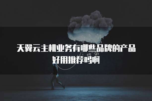天翼云主机业务有哪些品牌的产品好用推荐吗啊