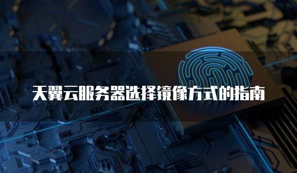 天翼云服务器选择镜像方式的指南