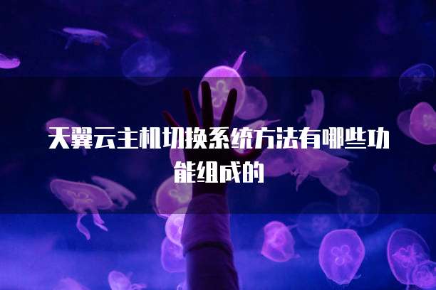 天翼云主机切换系统方法有哪些功能组成的