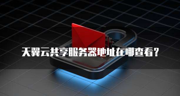 天翼云共享服务器地址在哪查看？