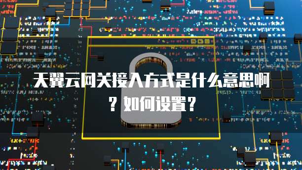 天翼云网关接入方式是什么意思啊?如何设置?