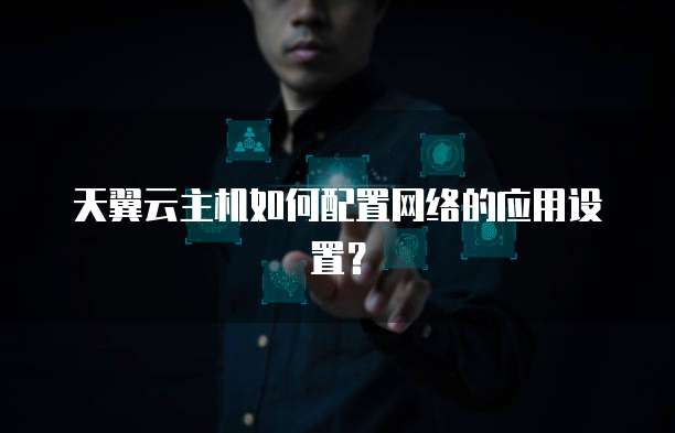 天翼云主机如何配置网络的应用设置?