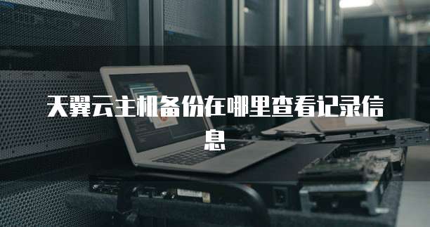 天翼云主机备份在哪里查看记录信息