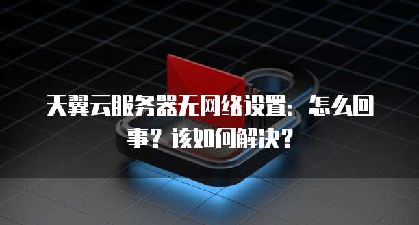 天翼云服务器无网络设置：怎么回事？该如何解决？