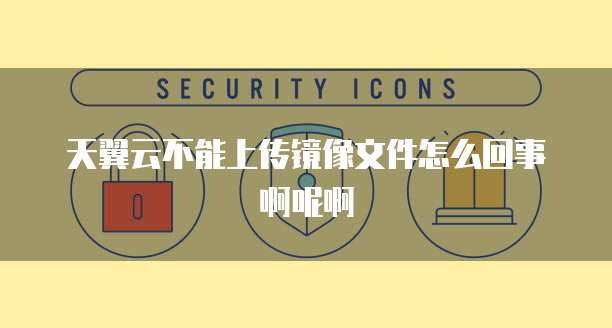 天翼云不能上传镜像文件怎么回事啊呢啊
