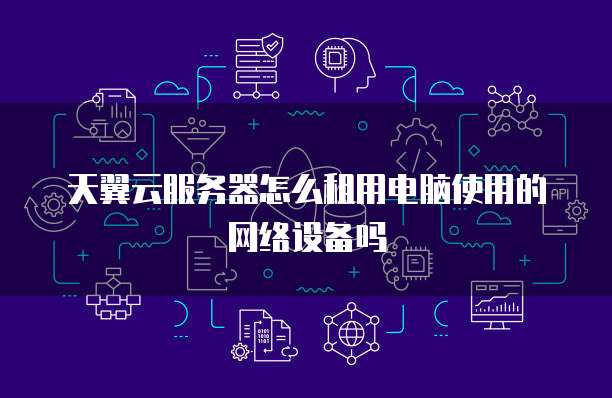 天翼云服务器怎么租用电脑使用的网络设备吗