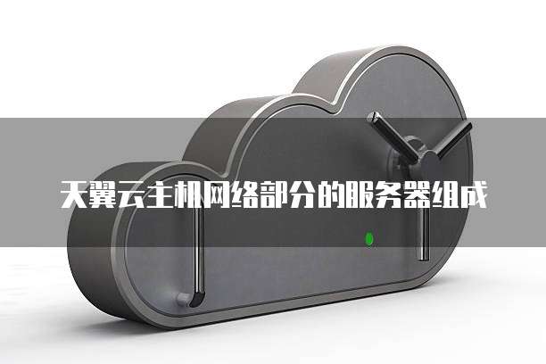 天翼云主机网络部分的服务器组成