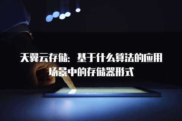 天翼云存储:基于什么算法的应用场景中的存储器形式