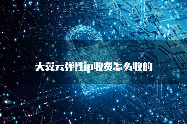 天翼云弹性ip收费怎么收的