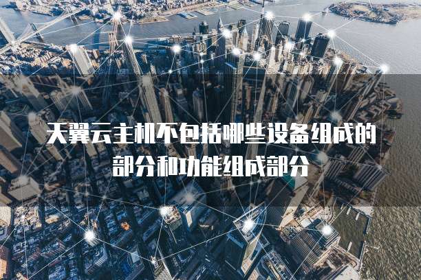 天翼云主机不包括哪些设备组成的部分和功能组成部分