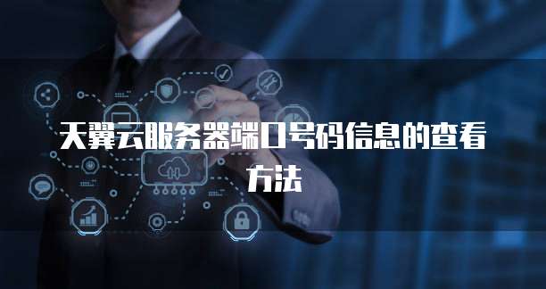 天翼云服务器端口号码信息的查看方法