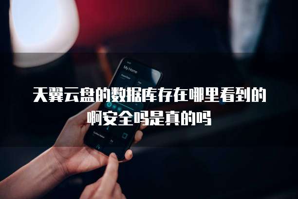 天翼云盘的数据库存在哪里看到的啊安全吗是真的吗