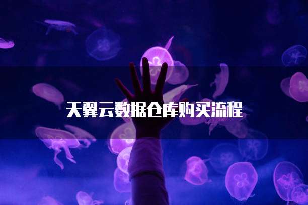 天翼云数据仓库购买流程
