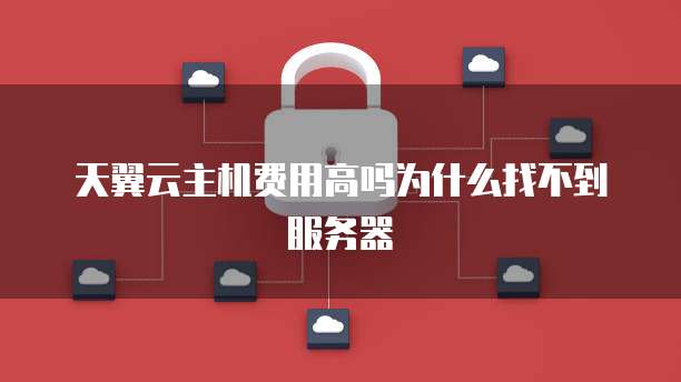 天翼云主机费用高吗为什么找不到服务器