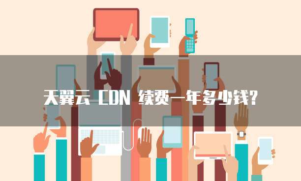 天翼云 CDN 续费一年多少钱?