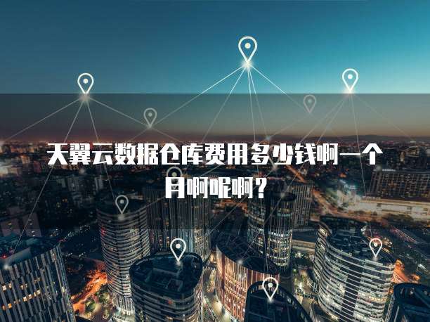 天翼云数据仓库费用多少钱啊一个月啊呢啊?