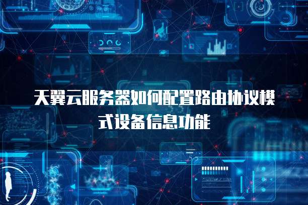 天翼云服务器如何配置路由协议模式设备信息功能
