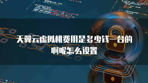 天翼云虚拟机费用是多少钱一台的啊呢怎么设置