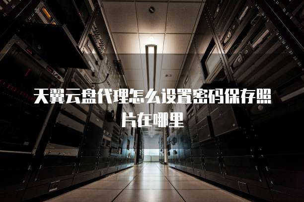 天翼云盘代理怎么设置密码保存照片在哪里