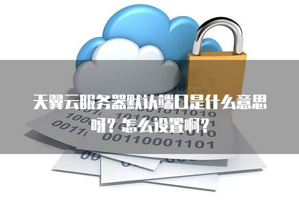 天翼云服务器默认端口是什么意思呀?怎么设置啊?