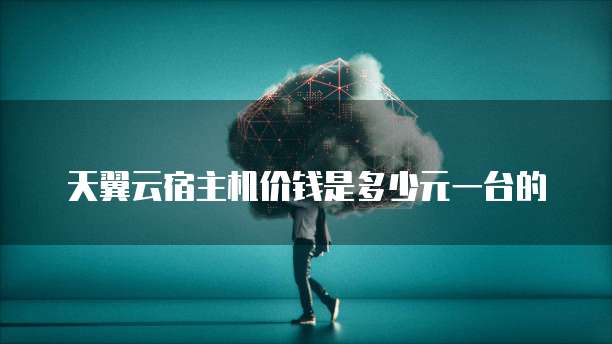 天翼云宿主机价钱是多少元一台的