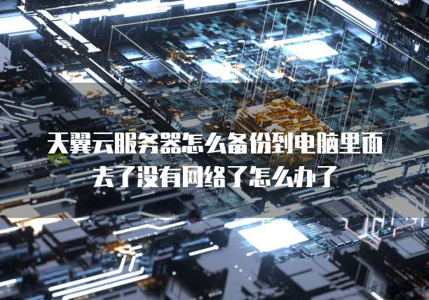 天翼云服务器怎么备份到电脑里面去了没有网络了怎么办了