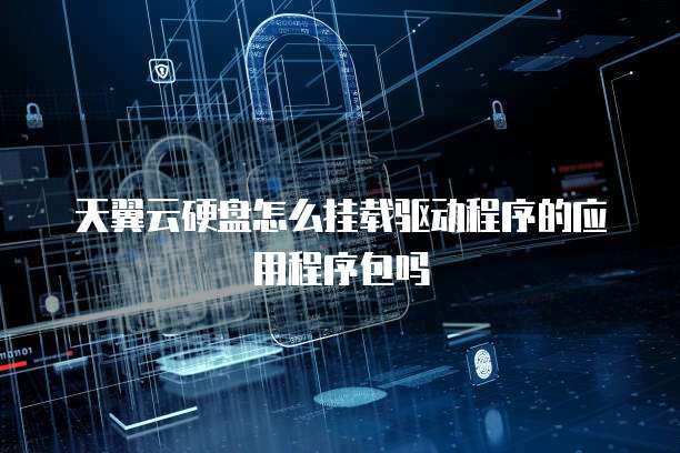 天翼云硬盘怎么挂载驱动程序的应用程序包吗