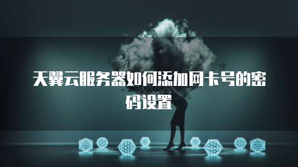 天翼云服务器如何添加网卡号的密码设置