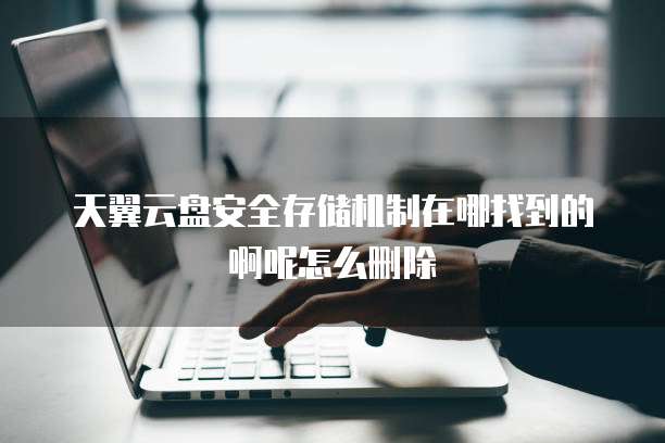 天翼云盘安全存储机制在哪找到的啊呢怎么删除