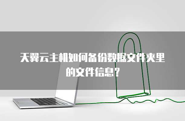 天翼云主机如何备份数据文件夹里的文件信息?