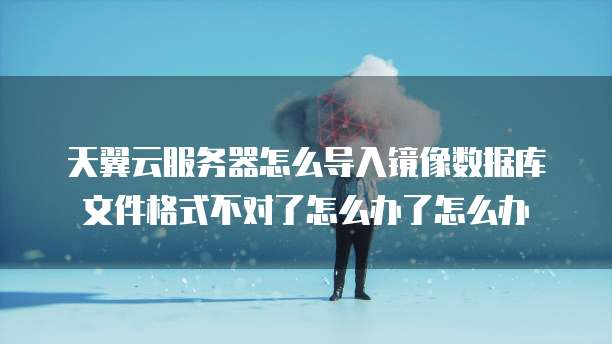 天翼云服务器怎么导入镜像数据库文件格式不对了怎么办了怎么办