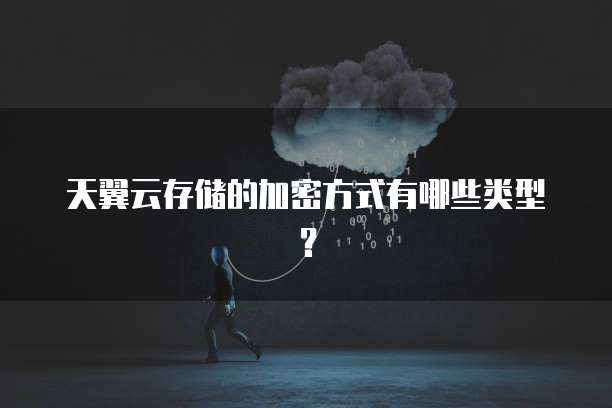 天翼云存储的加密方式有哪些类型?